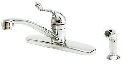 Single Kitchen Faucet With Spray