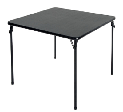 34"SQ BLK Fold Table