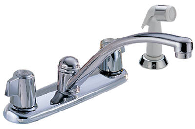 CHR 2 Handle Kitchen Faucet W/Sp