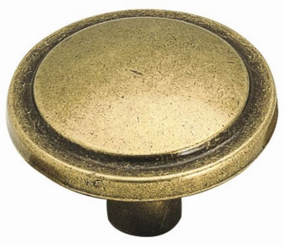 1-1/4" Burnished Brass Knob