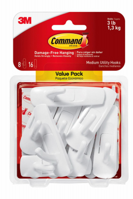 8PK MED WHT CommandHook