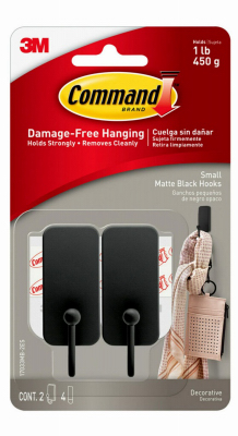 2PK SM Matte BLK Hook