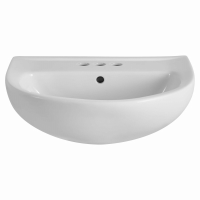 22" WHT Ped Sink Top