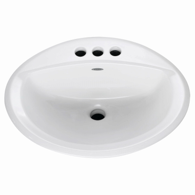 20x17 WHT Oval BathSink