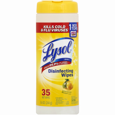 35) Lysol Citrus Wipe