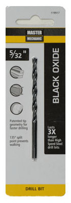 MM 5/32x3-1/8 Black Oxide Bit