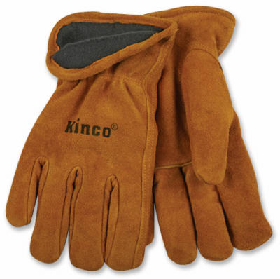 XL Mens Lined Cowhide Gloves