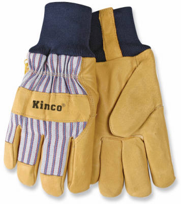 MED Lined Pigskin Palm Gloves