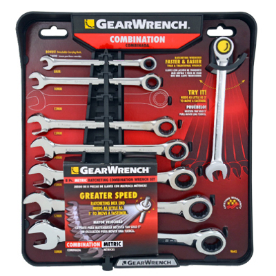 8PC Met Ratchet Wrench Set