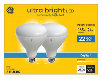 2PK 24W BR40 MB Bulb