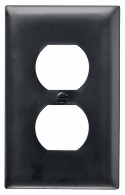 BLK 1G 1DPLX Wall Plate