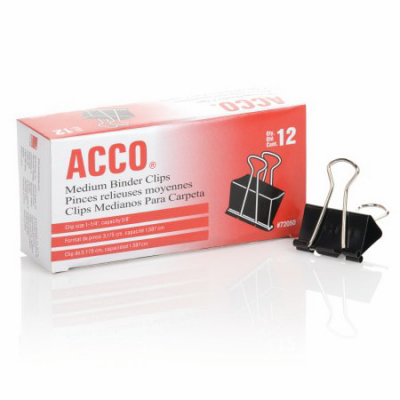 12PK ACCO Binder Clip