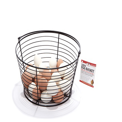 LG BLK Egg Basket