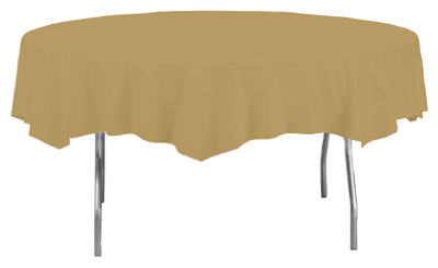 82" GLD RND Table Cover