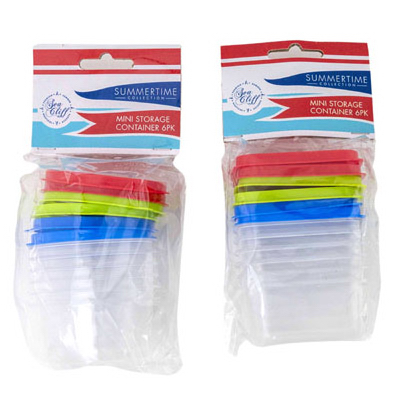 6PK Mini Stor Container