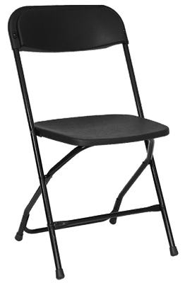 BLK Plas Folding Chair