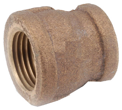 3/8 x 1/4 Brass Red Coupling