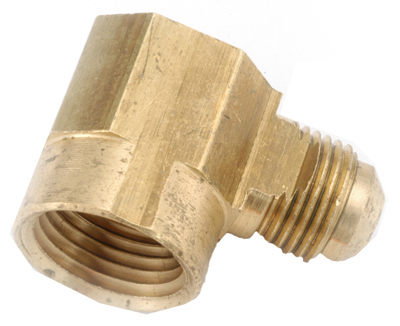 3/8Flare x 1/2FPT Brass Ell