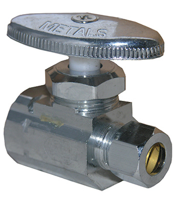 1/2" FPT x 3/8" CHR Str Valve