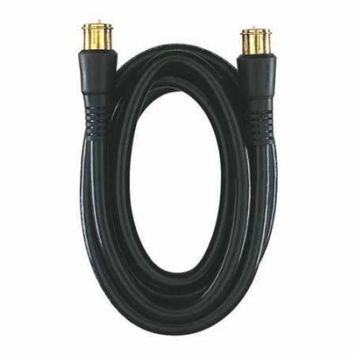 3' RG6 Black Coax Cable