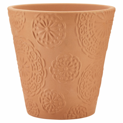 7.9" RED Clay Planter