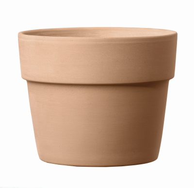 4"WHT Clay Cachepot