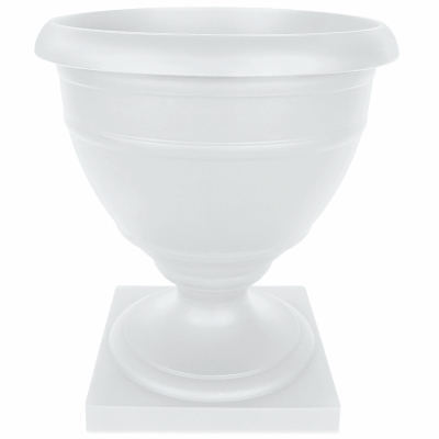 16" WHT Urn Planter