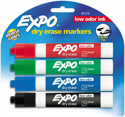 4PK Expo Dry Eraser Markers