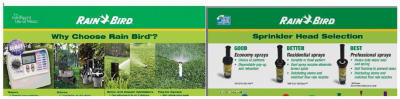 2 Rainbird Sign Holders