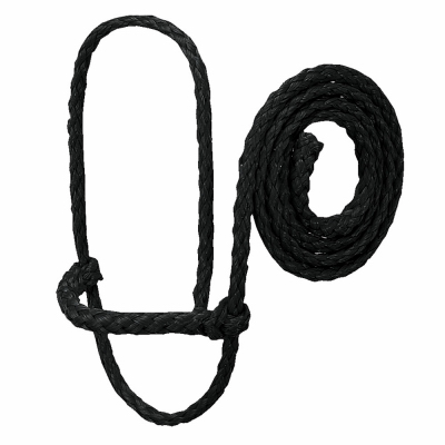 BLK Poly Rope Halter