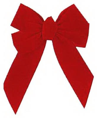 5 Loop RED Velvet Bow