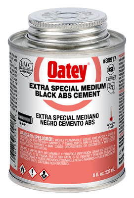 8OZ Black Medium ABS Cement