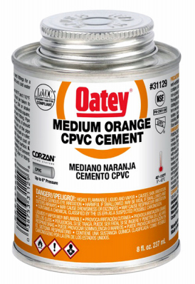 8OZ Orange Medium CPVC Cement