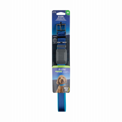 MED BLU LED Dog Collar