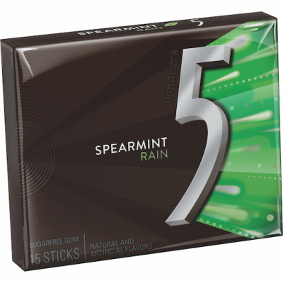15PC Rain 5 Spearmint Gum