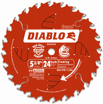 D0524X  SawBlade 5-3/8x24TCRDLS