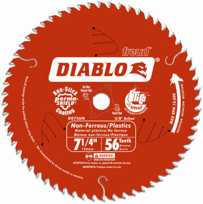 D0756N  Diablo Blade 7-1/4x6T