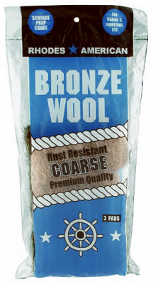 3PK Bronze Coarse Wool Pad