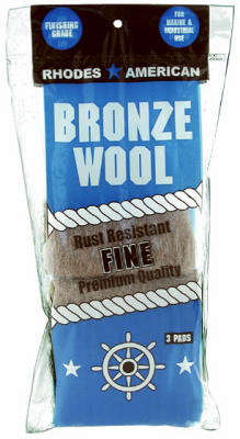 3PK Bronze Fine Wool Pad