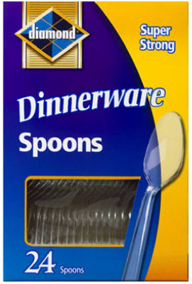 24-CT Clear Plastic Spoon