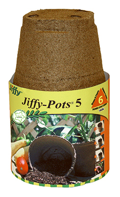 6PK 5" Round Peat Pot