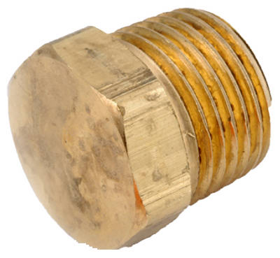 1/2" Brass Hex Pipe Plug