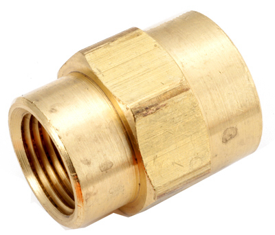 1/2x1/8 Brass Reducing Coupling