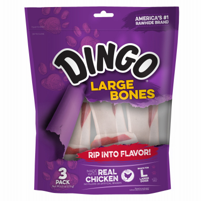 Ding3PK LG Rawhide Bone