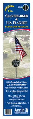 Gravemarker US Flag Set