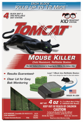 4pk Mouse Bait Station TomCat
