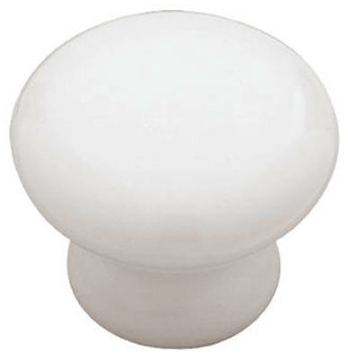 2PK 1-1/4"WHT Cera Knob