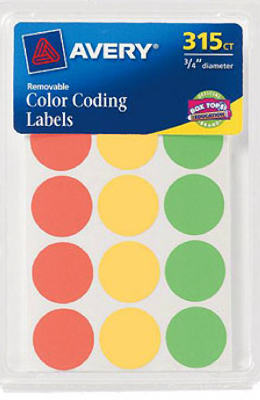 315) Color Coding Label