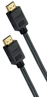 RCA DH25HHF Digital Plus HDMI Cable, Male, Male, Black Sheath, 25 ft L