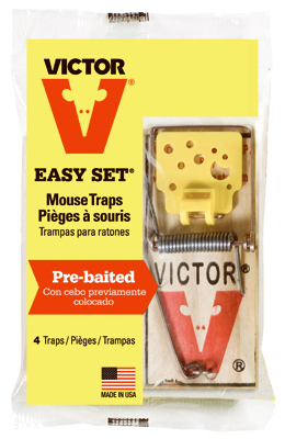4pk Victor EasySet Mouse Traps